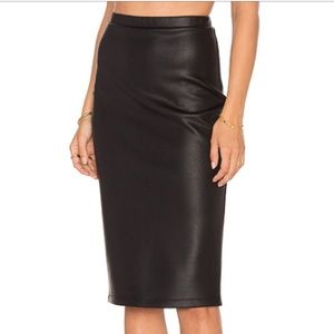 BB Dakota Faux Snakeskin Skirt